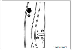 Nissan Maxima. FRONT DOOR LOCK : Removal and Installation