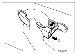 Nissan Maxima. FRONT DOOR LOCK : Removal and Installation