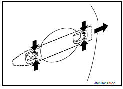 Nissan Maxima. FRONT DOOR LOCK : Removal and Installation