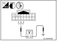 Nissan Maxima. CHECK DOOR MIRROR MOTOR INPUT SIGNAL