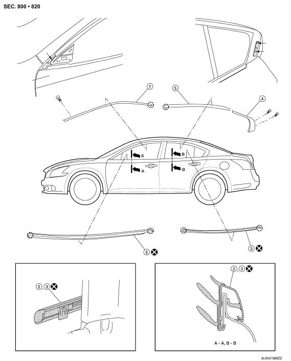 Nissan Maxima. Exploded View