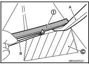 Nissan Maxima. REAR DOOR OUTSIDE MOLDING