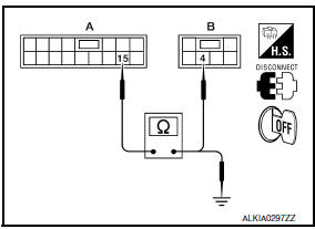 Nissan Maxima. CHECK HARNESS CONTINUITY 1