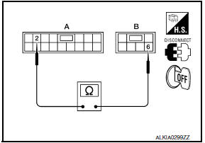 Nissan Maxima. CHECK HARNESS CONTINUITY 2