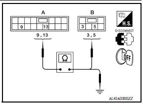 Nissan Maxima. CHECK HARNESS CONTINUITY 3