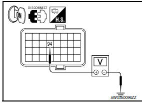 Nissan Maxima. CHECK HARNESS BETWEEN ECM AND POWER STEERING CONTROL UNIT FOR SHORT