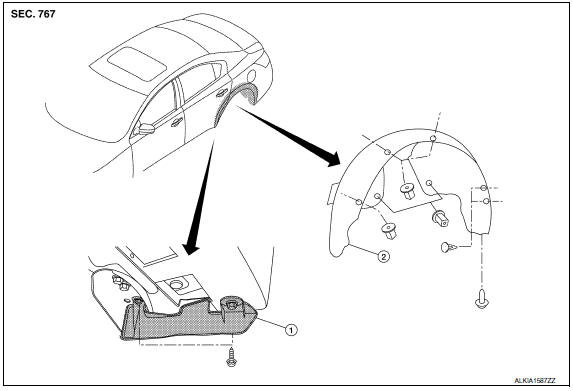 Nissan Maxima. Exploded View