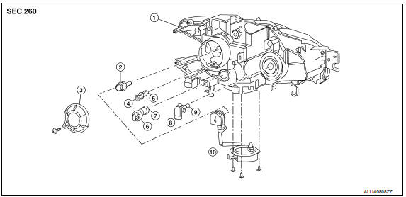 Nissan Maxima. EXPLODED VIEW