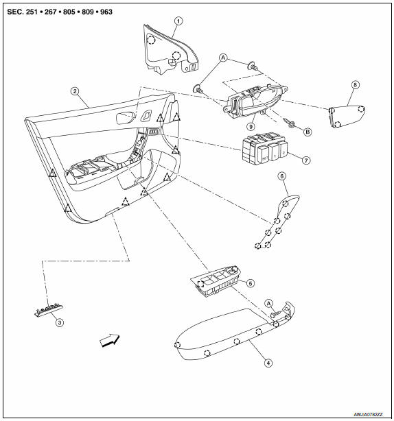 Nissan Maxima. Exploded View