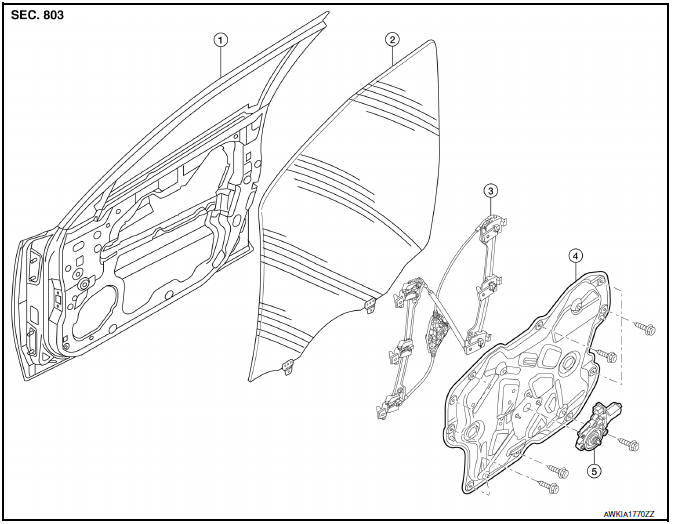 Nissan Maxima. Exploded View