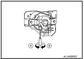 Nissan Maxima. AIMING ADJUSTMENT SCREW