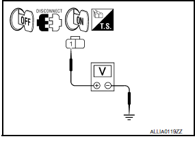 Nissan Maxima. .CHECK FRONT FOG LAMP OUTPUT VOLTAGE