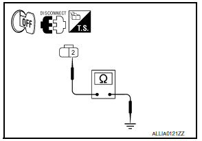 Nissan Maxima. CHECK FRONT FOG LAMP GROUND CIRCUIT