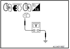 Nissan Maxima. CHECK FRONT FOG LAMP OUTPUT VOLTAGE