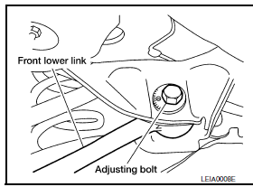 Nissan Maxima. FRONT LOWER LINK