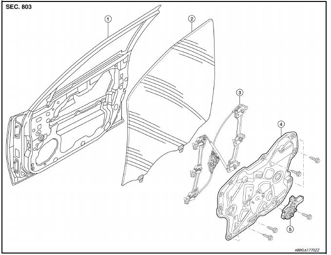 Nissan Maxima. Exploded View