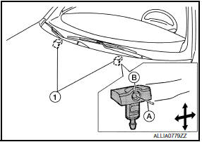 Nissan Maxima. FRONT WASHER NOZZLE