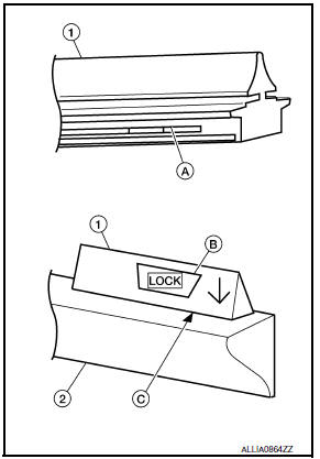 Nissan Maxima. FRONT WIPER BLADE REFILL