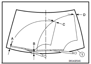 Nissan Maxima. FRONT WIPER ARMS