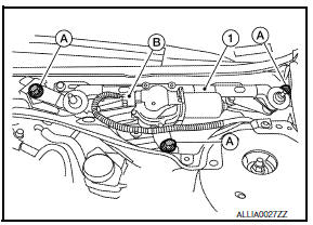 Nissan Maxima. FRONT WIPER DRIVE ASSEMBLY