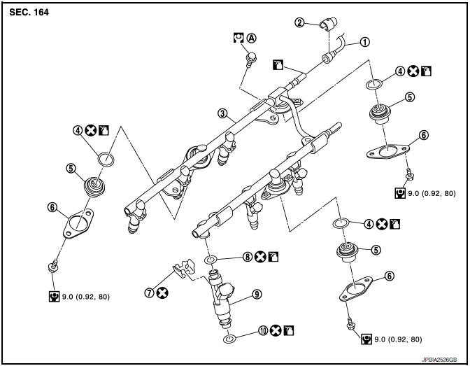 Nissan Maxima. Exploded View