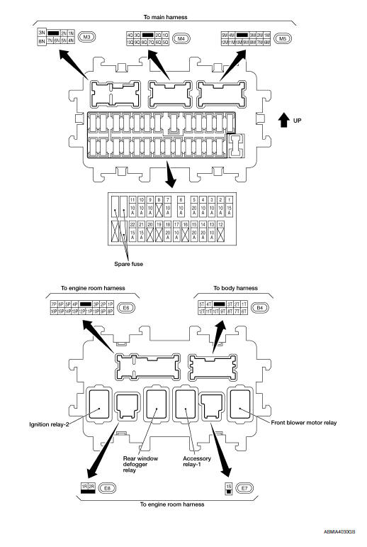 Nissan Maxima. Terminal Arrangement