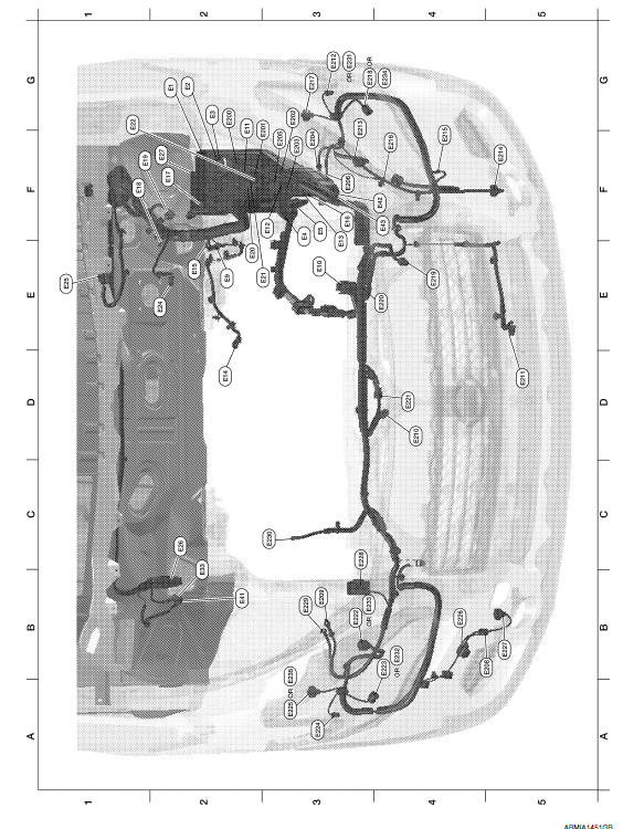 Nissan Maxima. ENGINE ROOM HARNESS