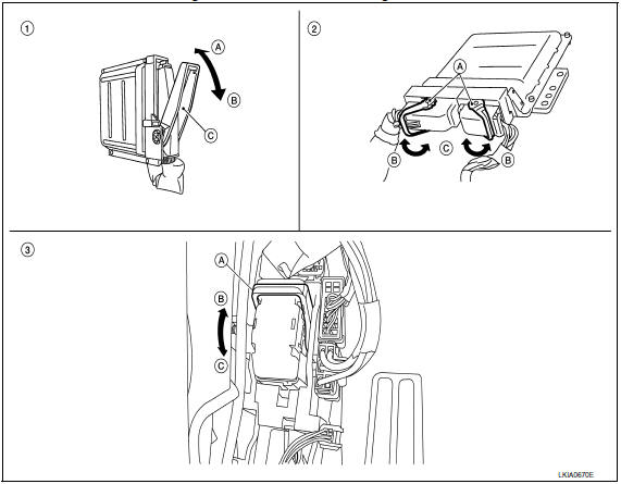 Nissan Maxima. HARNESS CONNECTOR (LEVER LOCKING TYPE)