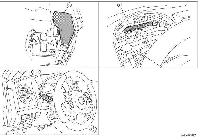 Nissan Maxima. Component Parts Location