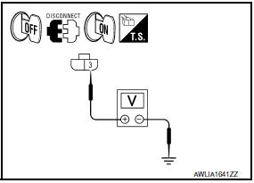 Nissan Maxima. CHECK HEADLAMP (HI) OUTPUT VOLTAGE