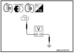 Nissan Maxima. CHECK HEADLAMP (HI) OUTPUT VOLTAGE