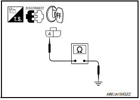 Nissan Maxima. CHECK FRONT COMBINATION LAMP (HI) GROUND CIRCUIT