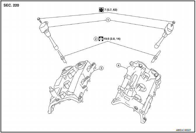 Nissan Maxima. Exploded View