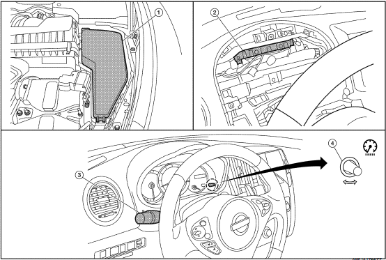 Nissan Maxima. Component Parts Location