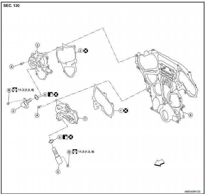 Nissan Maxima. Exploded View