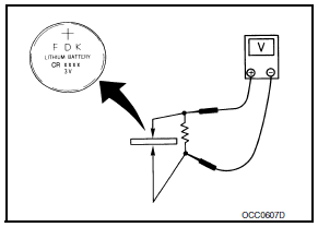 Nissan Maxima. CHECK INTELLIGENT KEY BATTERY