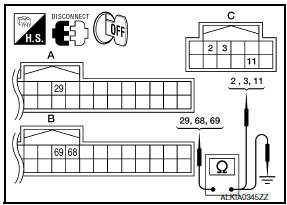 Nissan Maxima. CHECK KEY SLOT CIRCUIT