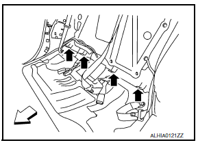 Nissan Maxima. LATCH SYSTEM FOR CHILDREN