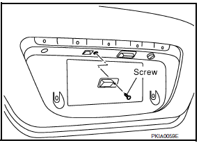 Nissan Maxima. LICENSE PLATE LAMP