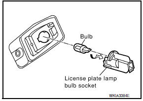 Nissan Maxima. LICENSE PLATE LAMP BULB