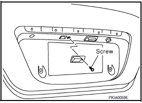 Nissan Maxima. LICENSE PLATE LAMP