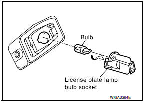 Nissan Maxima. LICENSE PLATE LAMP BULB