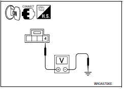 Nissan Maxima. CHECK MICROPHONE POWER SUPPLY