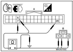 Nissan Maxima. CHECK HARNESS BETWEEN BLUETOOTH CONTROL UNIT AND MICROPHONE