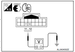 Nissan Maxima. CHECK DOOR MIRROR LH SENSOR SIGNAL