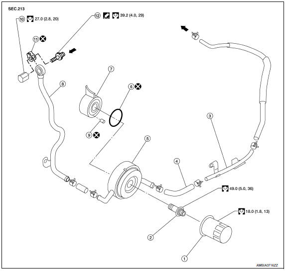 Nissan Maxima. OIL COOLER