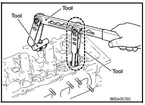 Nissan Maxima. Removal and Installation of Valve Oil Seal