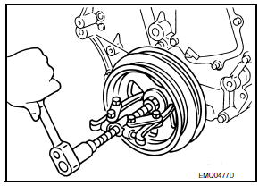 Nissan Maxima. Removal and Installation of Front Oil Seal