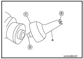 Nissan Maxima. Removal and Installation of Rear Oil Seal