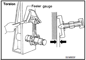 Nissan Maxima. CONNECTING ROD BEND AND TORSION